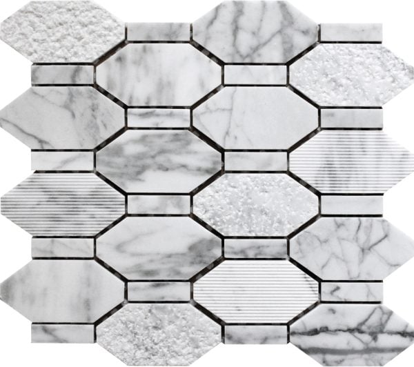 Pacific Rim Carrara - Mir Mosaic - BL-02CA