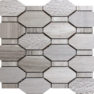 Pacific Rim Wooden Gray - Mir Mosaic - BL-02WG