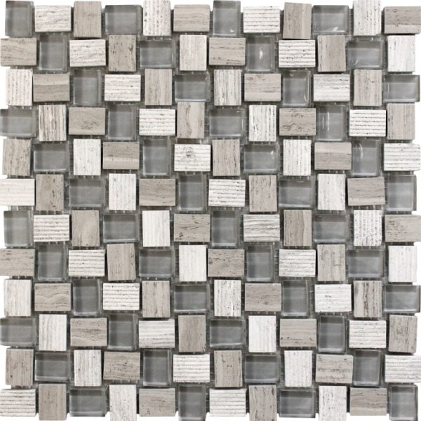 Balinese Wooden Gray - Mir Mosaic - BL-04WG