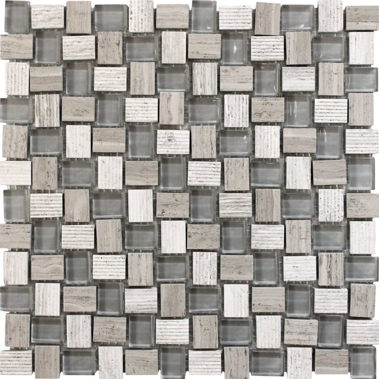 Balinese Wooden Gray - Mir Mosaic - BL-04WG