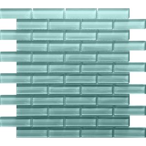 Aqua 1X3 Brick Gloss - Mir Mosaic - BR-041