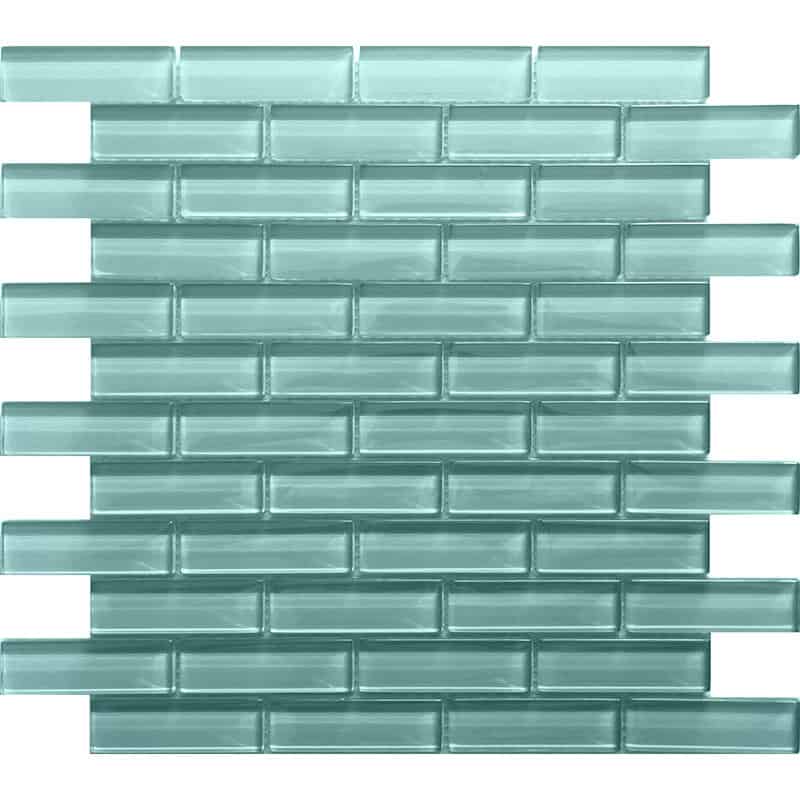 Aqua 1X3 Brick Gloss - Mir Mosaic - BR-041