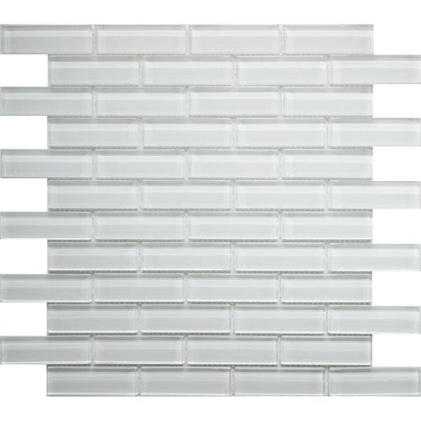 Mirage White 1X3 Brick Gloss - Mir Mosaic - BR-066