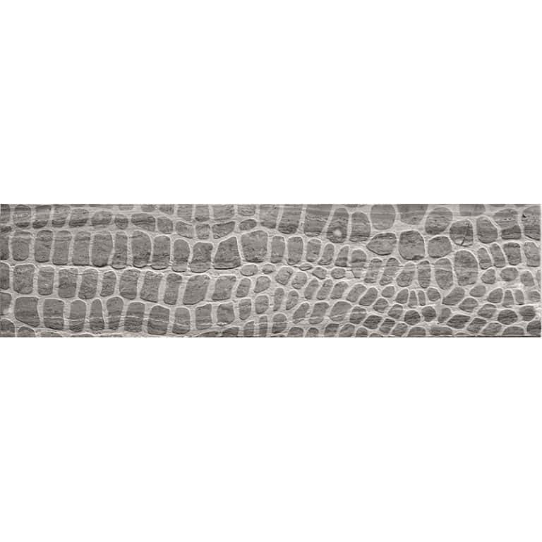 Etched Alligator Wooden Gray - Mir Mosaic - EFT-04WG