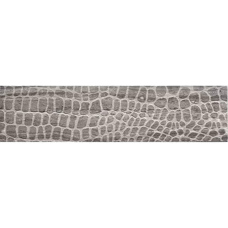 Etched Alligator Wooden Gray - Mir Mosaic - EFT-04WG