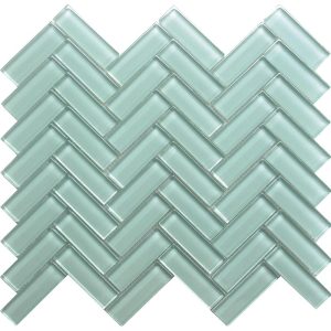 Ice 1X3 Herringbone Gloss - Mir Mosaic - HB-047