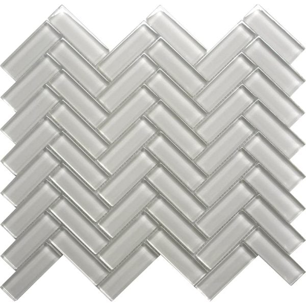 Sugar Cookie 1X3 Herringbone Gloss - Mir Mosaic - HB-085