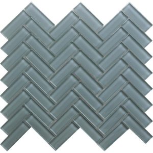 Pale  1X3 Herringbone Gloss - Mir Mosaic - HB-095