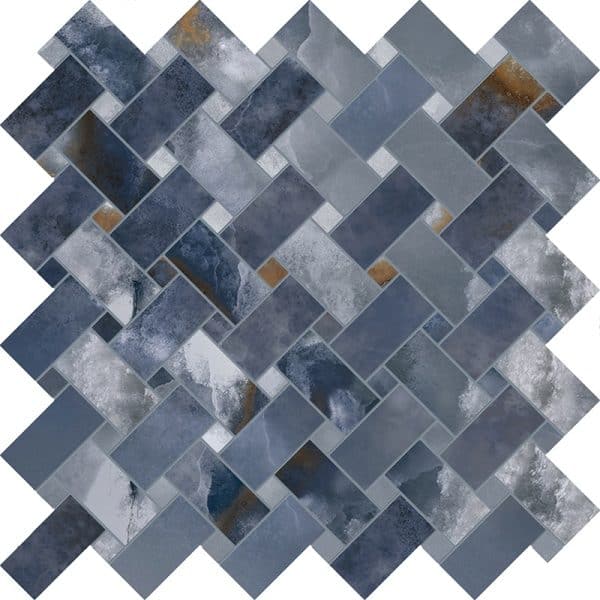 Imperial Onyx Blue Mosaic - Mir Mosaic - IMP-ONX-BLU-MOS