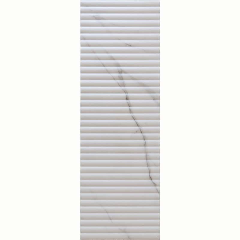 Impressions Fluted Carrara 12X36 - Mir Mosaic - IMPS-FLT-CAR-1236