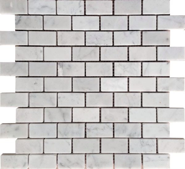 Carrara 1X2" Honed - Mir Mosaic - KB-R03H