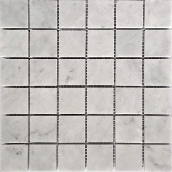 Carrara 2X2 Honed - Mir Mosaic - KB-S04H