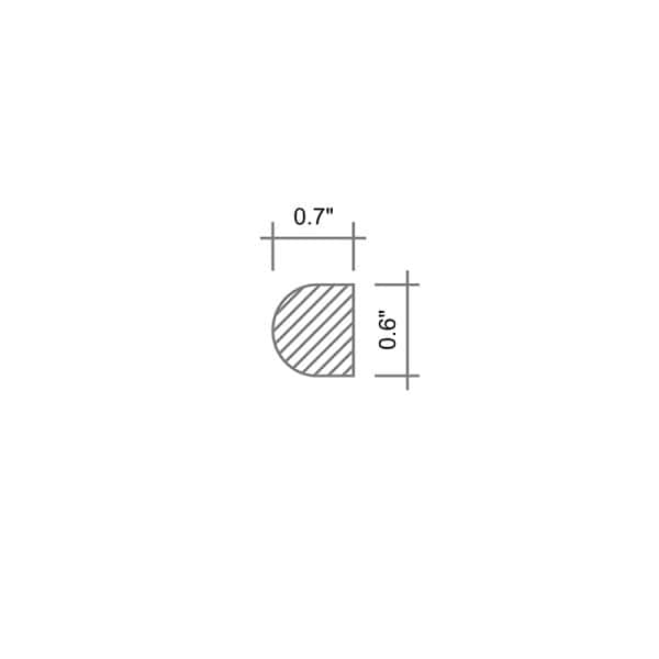 Bardiglio Pencil Polished - MBA-1P - Image 3