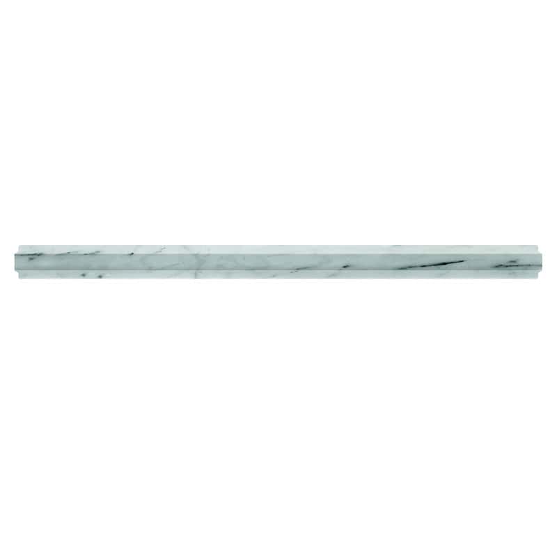 Carrara Metro Pencil Polished - Mir Mosaic - MCA-4P