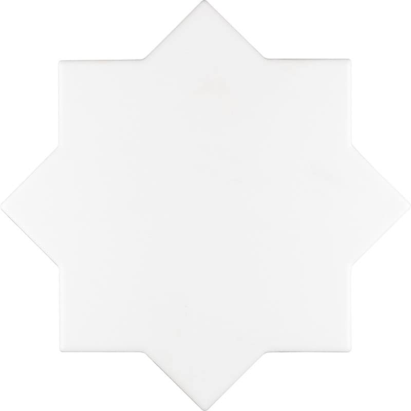 Moorish White Star - Mir Mosaic - MOR-WHT-STR