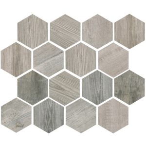 Oregon Rustic Bianco Hex - Mir Mosaic - ORE-RUS-BIA-HEX