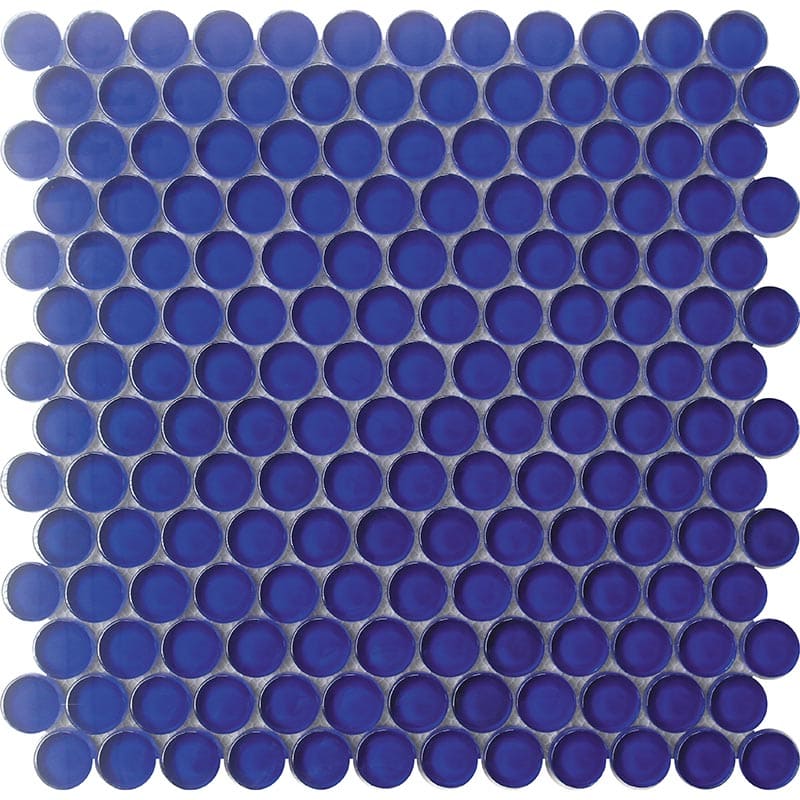 Cobalt Blue Penny Gloss - Mir Mosaic - PN-012