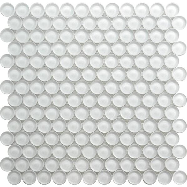 Mirage White Penny Gloss - Mir Mosaic - PN-066