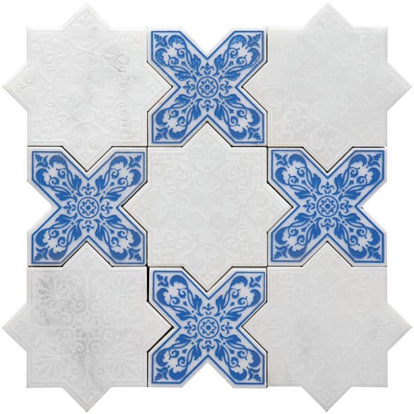 Pantheon White-Blue - Mir Mosaic - PNT WHITE-BLUE