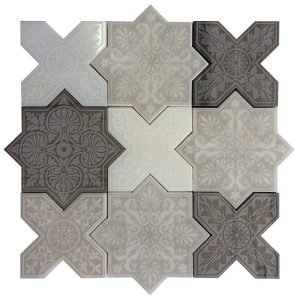 Pantheon White-Grey-Antico - Mir Mosaic - PNT WHITE-GREY-ANTICO