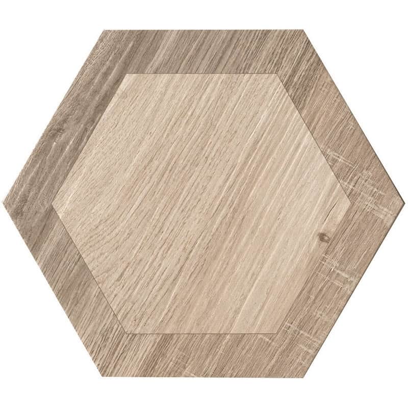 Royal Wood Noce Hex - Mir Mosaic - ROY-NOC-HEX