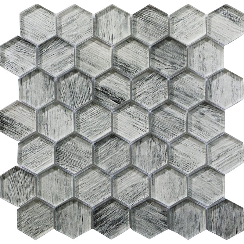 Silver Pine Hex - Mir Mosaic - SRA-04