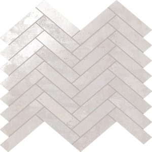 Stellar White Herringbone - Mir Mosaic - STL-WHT-HER