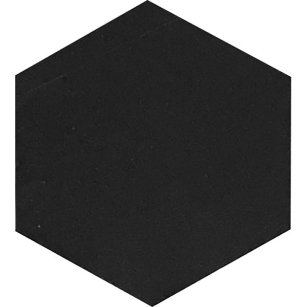 10" Nero Hex Honed - Mir Mosaic - TX-G16H