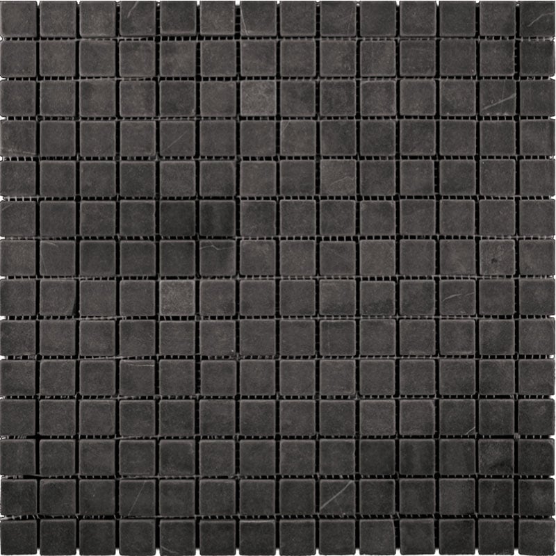 Nero Square Tumbled - Mir Mosaic - TX-S09T (M009-20T)