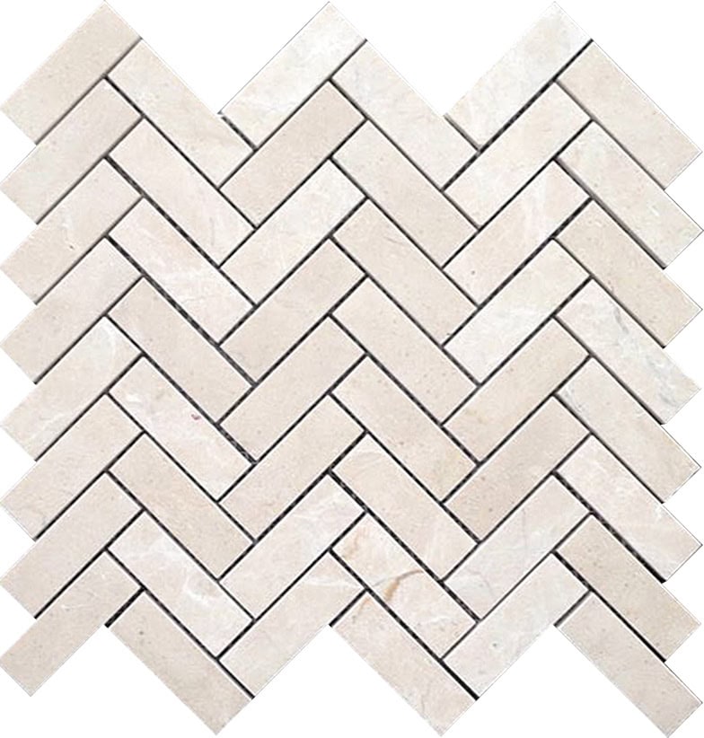 Crema 1X3 Herringbone - Mir Mosaic - VL-H06