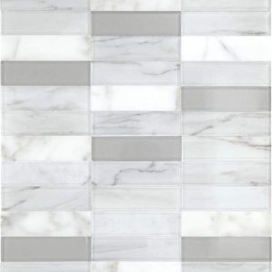 White Carrara & Glass - Daltile - White Carrara & Glass - Daltile