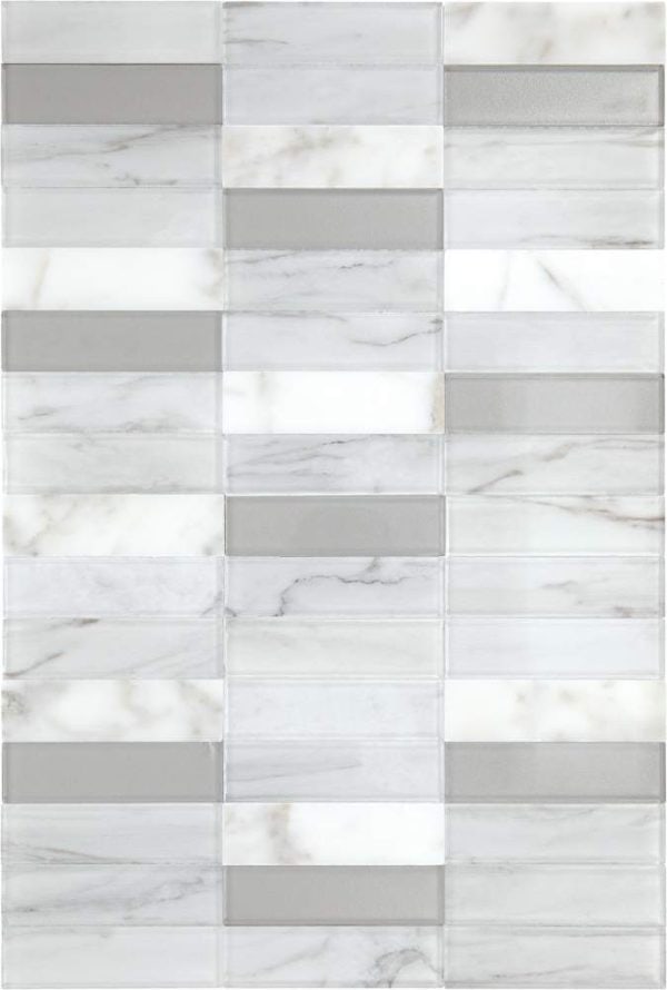 White Carrara & Glass - Daltile - White Carrara & Glass - Daltile