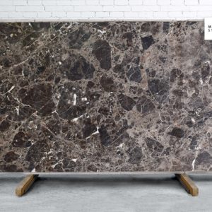 Emperador Dark Polished Marble Slab Random 1 1/4