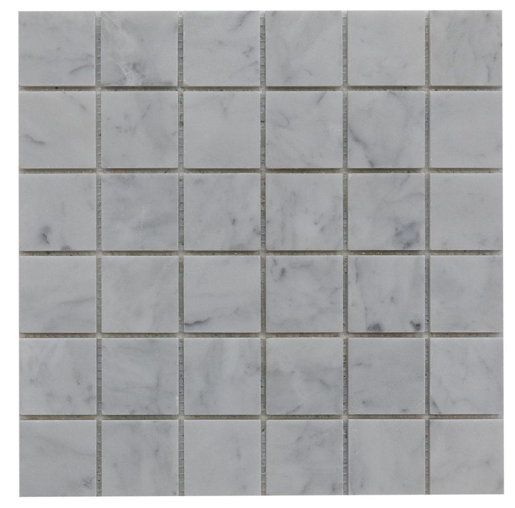 Carrara White Marble 2×2 Mosaic - Icontile - M3022135