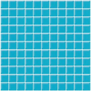 Turquoise Cloud Matte - Mir Mosaic - A-042M 1x1