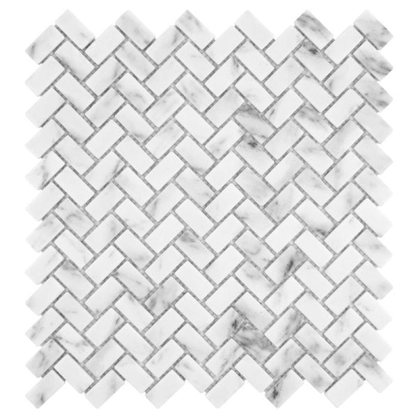 Carrara Herringbone - Anthology Tile - ANTHFACRH