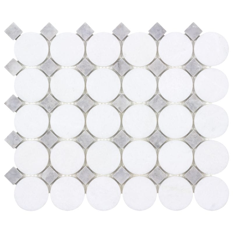 Manor Gray Buttons - Anthology Tile - ANTHFLGB