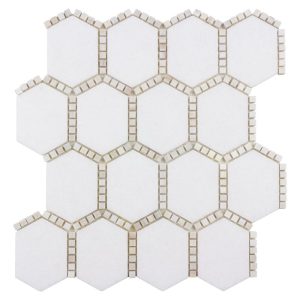 Jeweled Hex Pale Beige - Anthology Tile - ANTHFLJB