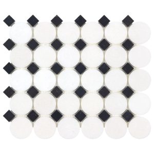 Sable Black Buttons - Anthology Tile - ANTHFLSB