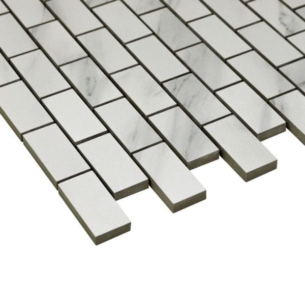 Carrara Essence 1x2 Mosaic Matte - ANTHMRCE12 - Image 3