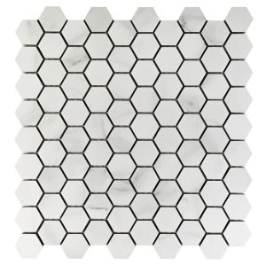 Carrara Essence Hexagon Mosaic Matte - Anthology Tile - ANTHMRCEHMM