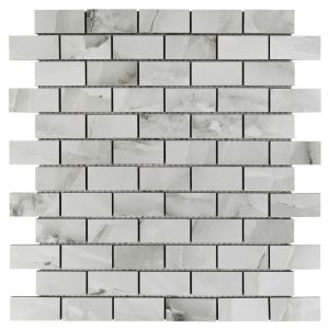 Dusky Onyx 1×2 Mosaic Matte - Anthology Tile - ANTHMRDO12