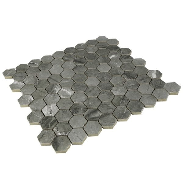 Gris Naturalle Hexgon Mosaic Matte - ANTHMRGNHMM - Image 2