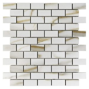 Italia Oro 1×2 Mosaic Matte - Anthology Tile - ANTHMRIO12