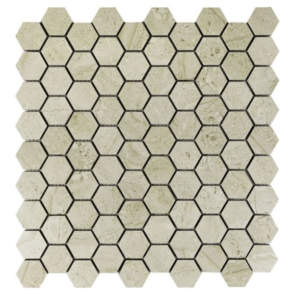 Misty Silk Hexagon Mosaic Matte - Anthology Tile - ANTHMRMSHMM