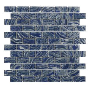 High Tide Navy 1×2 - Anthology Tile - ANTHOHTN12