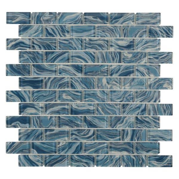 High Tide Teal 1×2 - Anthology Tile - ANTHOHTTE12