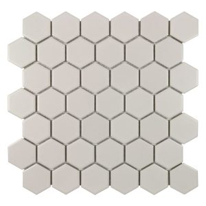 Taupe Matte 2 Inch Hex Porc Mos - Anthology Tile - ANTHPOHET