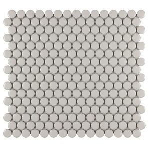 Pearl Matte 3/4 Inch Penny Round Porc Mos - Anthology Tile - ANTHPOPRPM