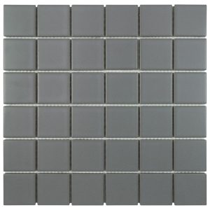 Grey Matte 2×2 Square Porc Mos - Anthology Tile - ANTHPOSG